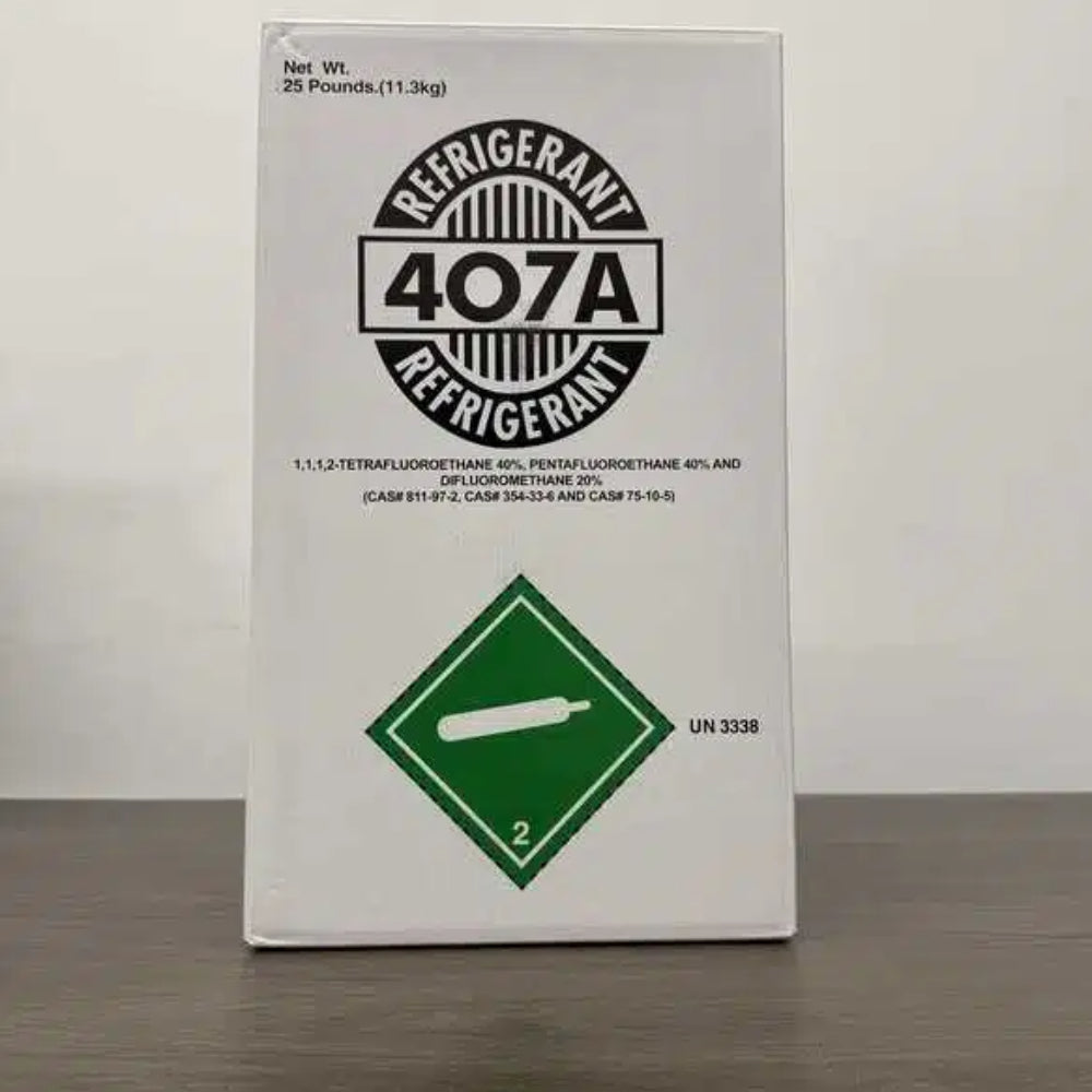 R407A Refrigerant 25 lbs Freon Gas Cylinder - Brand New Factory Sealed