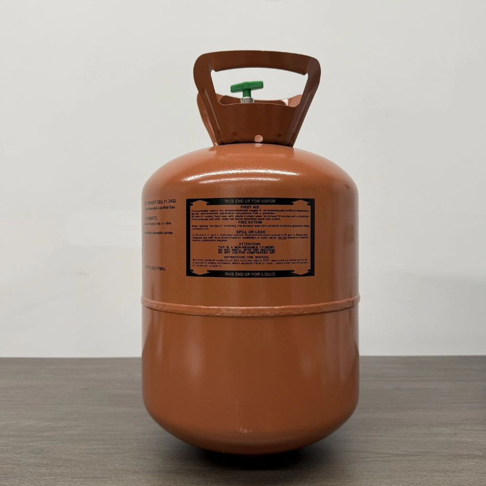 R407A Refrigerant 25 lbs Freon Gas Cylinder - Brand New Factory Sealed