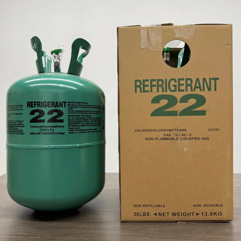 R22 Refrigerant 30 lbs Freon Gas Cylinder - Brand New Factory Sealed
