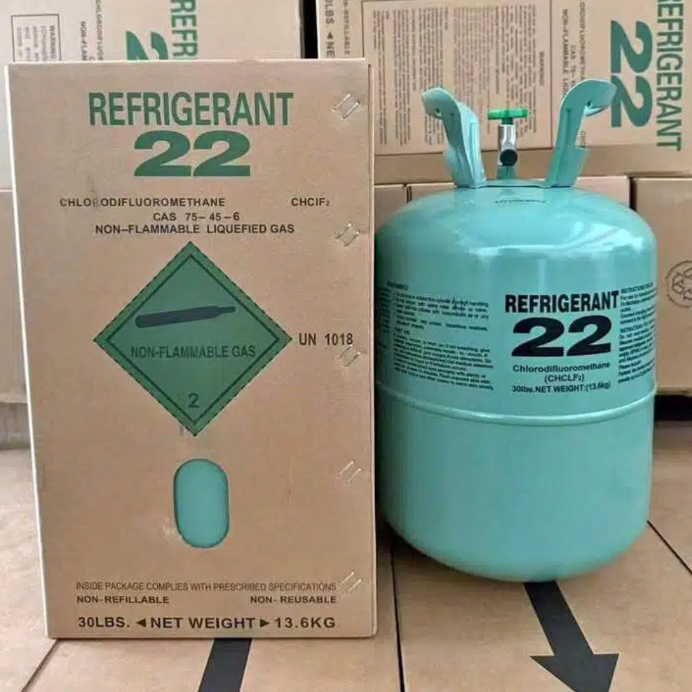 R22 Refrigerant 30 lbs Freon Gas Cylinder - Brand New Factory Sealed