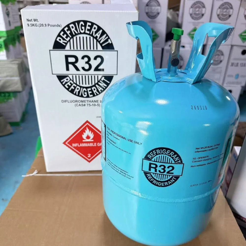 R32 Refrigerant 20 lbs Freon Gas Cylinder - Brand New Factory Sealed