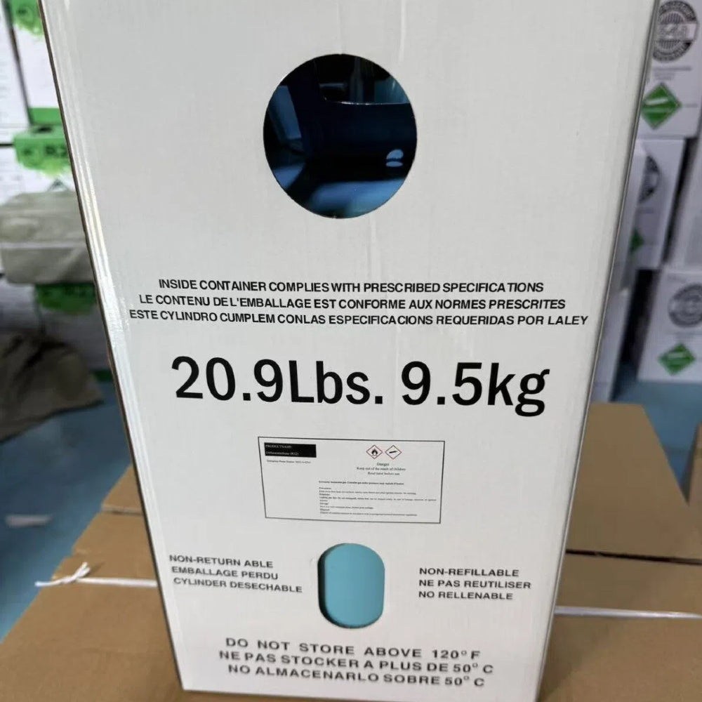 R32 Refrigerant 20 lbs Freon Gas Cylinder - Brand New Factory Sealed